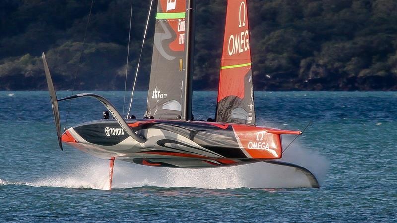 Te Aihe - AC75 - Emirates Team New Zealand - July 12, 2020 - Waitemata Harbour, Auckland, New Zealand photo copyright Richard Gladwell, Sail-World.com / nz taken at Royal New Zealand Yacht Squadron and featuring the AC75 class