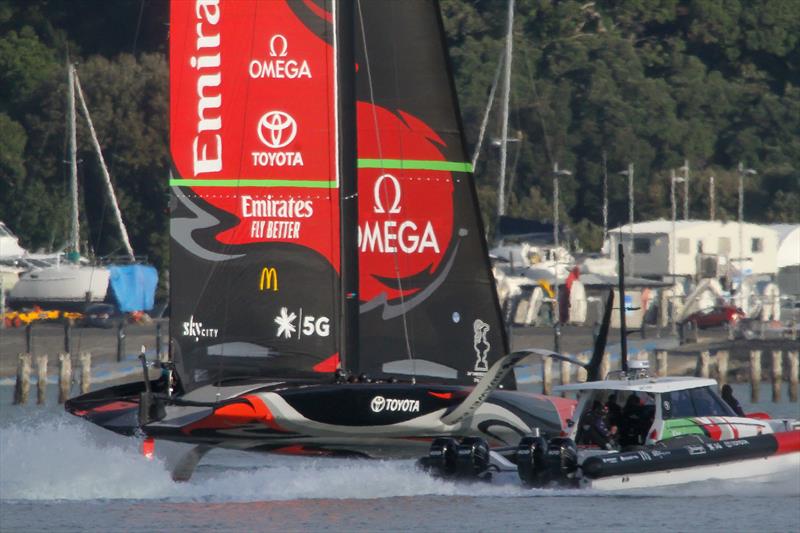 Te Aihe - AC75 - Emirates Team New Zealand - July 13, 2020 - Waitemata Harbour, Auckland, New Zealand - photo © Richard Gladwell / Sail-World.com