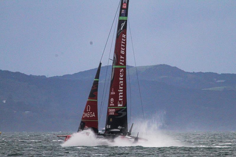 Te Aihe - AC75 - Emirates Team New Zealand - July 15, 2020 - Waitemata Harbour, Auckland, New Zealand photo copyright Richard Gladwell / Sail-World.com taken at Royal New Zealand Yacht Squadron and featuring the AC75 class