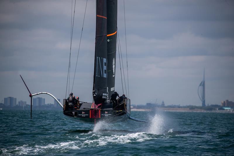 INEOS Team UK - AC75 - Britannia - Portsmouth, UK - July 16, 2020 photo copyright Cameron Gregory taken at Royal Yacht Squadron and featuring the AC75 class