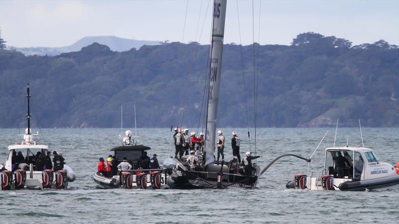 American Magic - Waitemata Harbour - Auckland - America's Cup 36 - July 27, 2020 photo copyright Richard Gladwell / Sail-World.com taken at New York Yacht Club and featuring the AC75 class