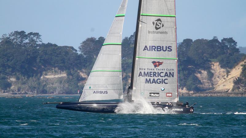 American Magic - Waitemata Harbour - Auckland - America's Cup 36 - August 3, 2020 photo copyright Richard Gladwell / Sail-World.com taken at Royal New Zealand Yacht Squadron and featuring the AC75 class