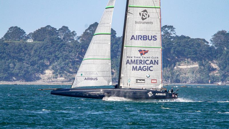 American Magic - Waitemata Harbour - Auckland - America's Cup 36 - August 3, 2020 photo copyright Richard Gladwell / Sail-World.com taken at Royal New Zealand Yacht Squadron and featuring the AC75 class