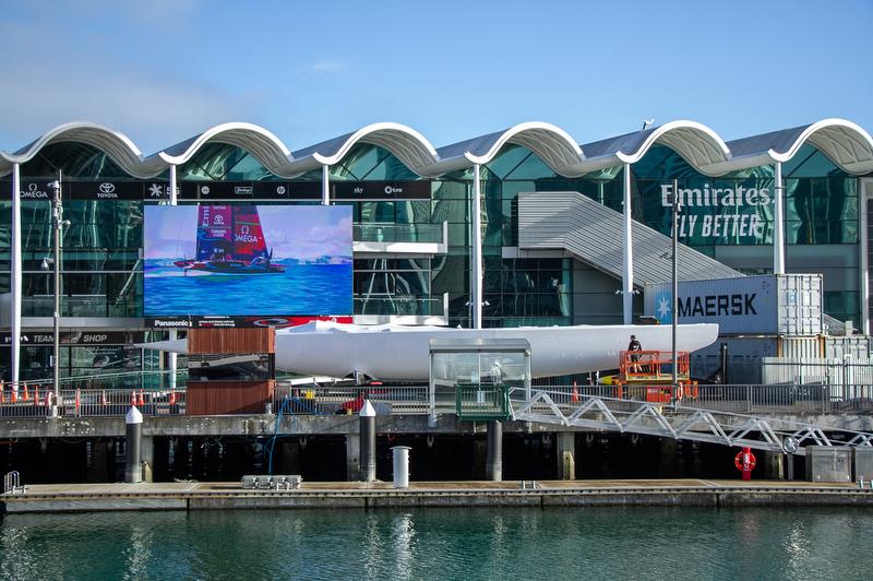 NZL-60 will go on display at the Viaduct Habour - Auckland - America's Cup 36 - August 3, 2020 photo copyright Richard Gladwell / Sail-World.com taken at Royal New Zealand Yacht Squadron and featuring the AC75 class
