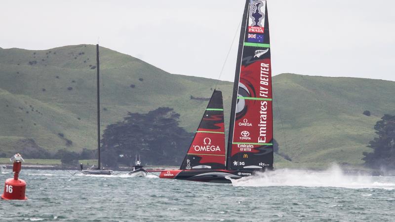 Te Aihe - AC75 - Emirates Team New Zealand - August 14, 2020 , Waitemata Harbour, Auckland, New Zealand photo copyright Richard Gladwell / Sail-World.com taken at Royal New Zealand Yacht Squadron and featuring the AC75 class