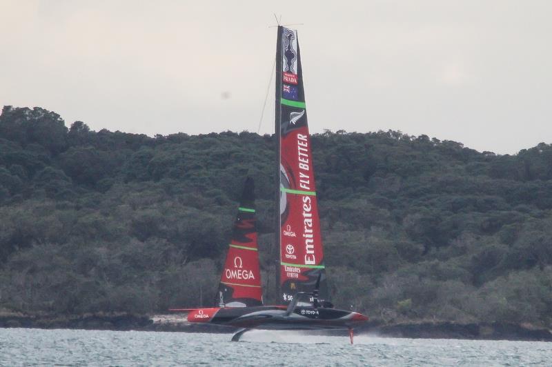 Te Aihe - AC75 - Emirates Team New Zealand - August 14, 2020, Waitemata Harbour, Auckland, New Zealand - photo © Richard Gladwell / Sail-World.com