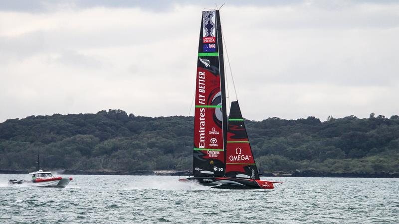 Te Aihe - AC75 - Emirates Team New Zealand - August 14, 2020 , Waitemata Harbour, Auckland, New Zealand photo copyright Richard Gladwell / Sail-World.com taken at Royal New Zealand Yacht Squadron and featuring the AC75 class