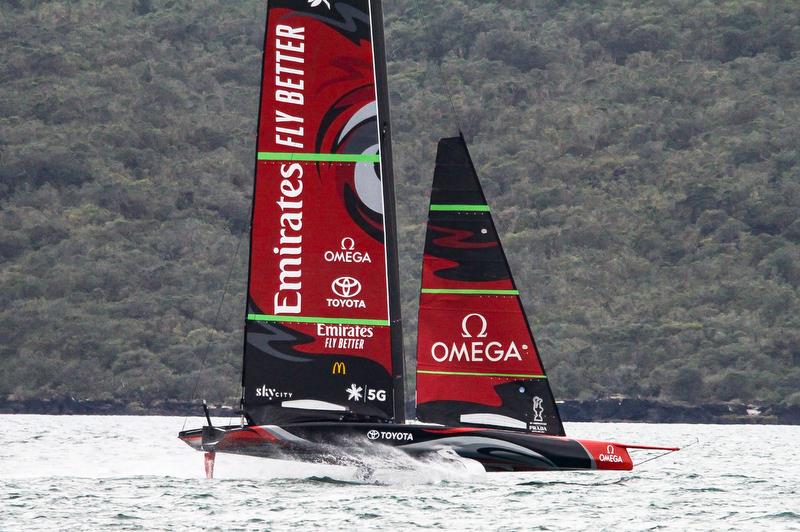 Te Aihe - AC75 - Emirates Team New Zealand - August 14, 2020 , Waitemata Harbour, Auckland, New Zealand photo copyright Richard Gladwell / Sail-World.com taken at Royal New Zealand Yacht Squadron and featuring the AC75 class