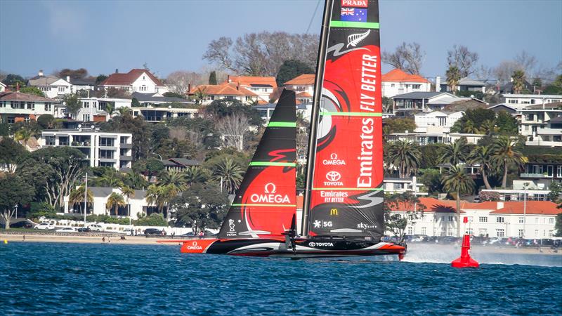 Emirates Team New Zealand - Waitemata Harbour - August 28, 2020 - 36th America's Cup photo copyright Richard Gladwell / Sail-World.com / nz taken at Royal New Zealand Yacht Squadron and featuring the AC75 class