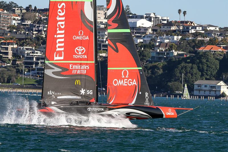 Emirates Team New Zealand - Waitemata Harbour - September 12, 2020 - 36th America's Cup photo copyright Richard Gladwell / Sail-World.com taken at Royal New Zealand Yacht Squadron and featuring the AC75 class