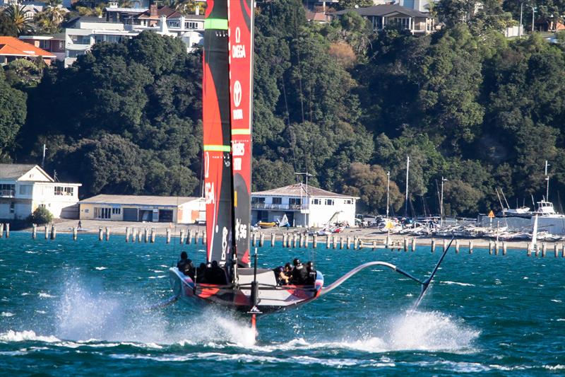 Emirates Team New Zealand - Waitemata Harbour - September 12, 2020 - 36th America's Cup photo copyright Richard Gladwell / Sail-World.com taken at Royal New Zealand Yacht Squadron and featuring the AC75 class