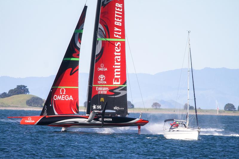 Emirates Team New Zealand - Waitemata Harbour - September 12, 2020 - 36th America's Cup photo copyright Richard Gladwell / Sail-World.com taken at Royal New Zealand Yacht Squadron and featuring the AC75 class