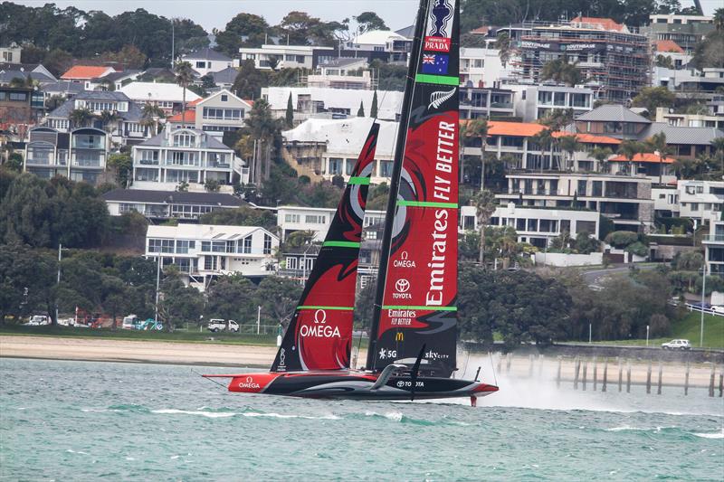 Emirates Team New Zealand - Waitemata Harbour - September 14, - 36th America's Cup photo copyright Richard Gladwell / Sail-World.com taken at Royal New Zealand Yacht Squadron and featuring the AC75 class