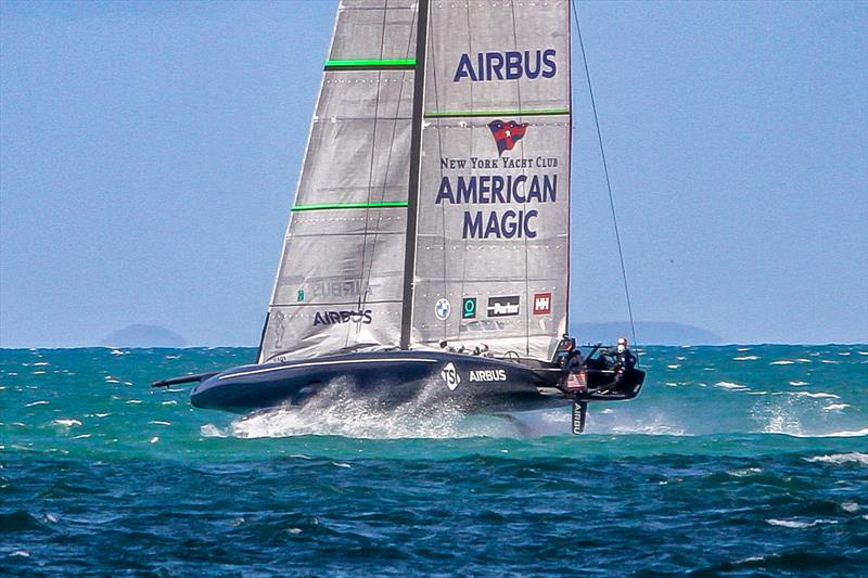 Defiant - AC75 - American Magic - Waitemata Harbour - September 22, 2020 - 36th America's Cup photo copyright Richard Gladwell / Sail-World.com taken at Royal New Zealand Yacht Squadron and featuring the AC75 class