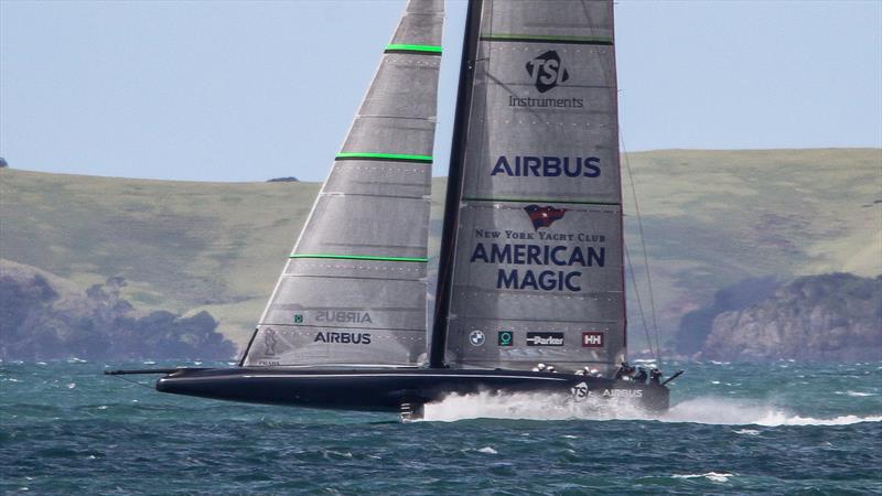 Defiant - American Magic - Waitemata Harbour - September 22, 2020 - 36th America's Cup photo copyright Richard Gladwell / Sail-World.com taken at Royal New Zealand Yacht Squadron and featuring the AC75 class