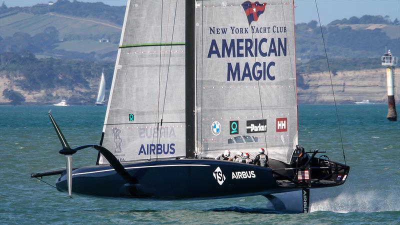 Defiant - American Magic - Waitemata Harbour - September 21, 2020 - 36th America's Cup photo copyright Richard Gladwell / Sail-World.com taken at Royal New Zealand Yacht Squadron and featuring the AC75 class