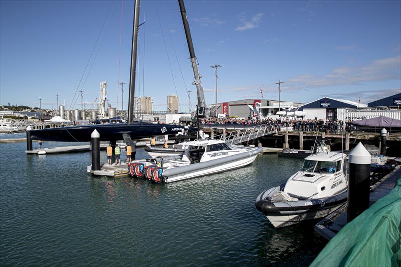 American Magic's AC75 Patriot in Auckland photo copyright Will Ricketson/American Magic taken at New York Yacht Club and featuring the AC75 class