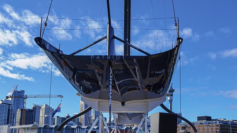 Patriot - American Magic - launching October 16, 2020, America's Cup 36, Auckland - photo © Richard Gladwell / Sail-World.com