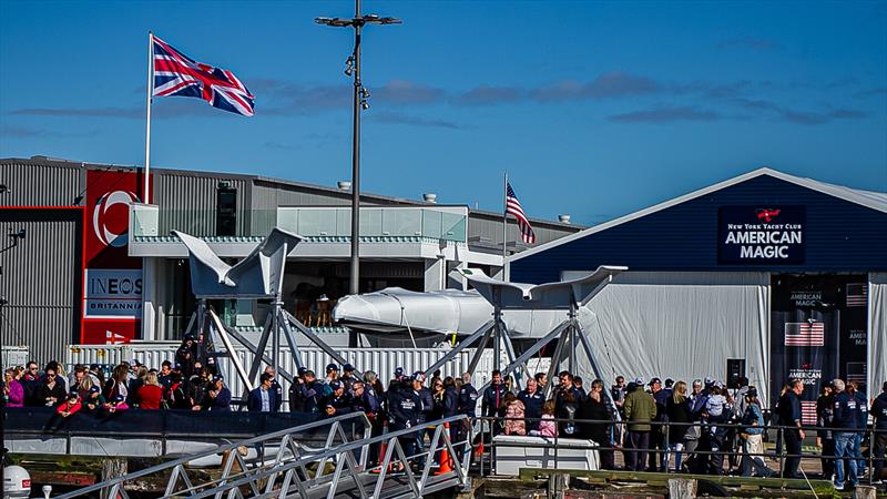 Patriot - American Magic - launching October 16, 2020, America's Cup 36, Auckland - photo © Richard Gladwell / Sail-World.com