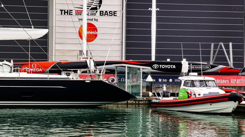 Emirates Team New Zealand - Te Aihe heads for storage - October 20, 2020 - 36th America's Cup photo copyright Richard Gladwell / Sail-World.com taken at Royal New Zealand Yacht Squadron and featuring the AC75 class