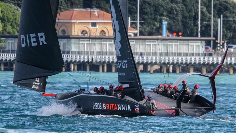 INEOS Team UK - Waitemata Harbour - November 13, 2022 - 36th America's Cup photo copyright Richard Gladwell / Sail-World.com taken at Royal Yacht Squadron and featuring the AC75 class
