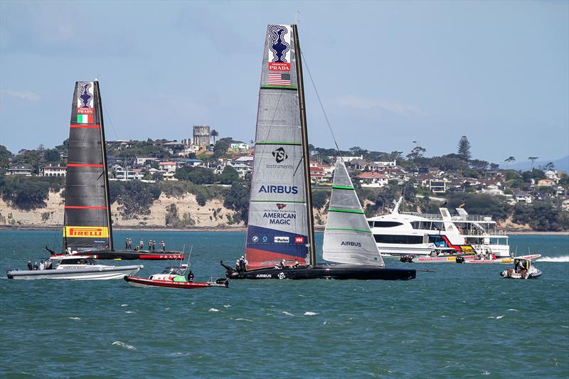 Luna Rossa and American Magic - Waitemata Harbour - November 17, 2020 - 36th America's Cup - photo © Richard Gladwell / Sail-World.com