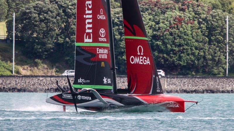 Te Rehutai, Emirates Team New Zealand - AC75 -November 23, 2020 - Waitemata Harbour - America's Cup 36 photo copyright Richard Gladwell / Sail-World.com taken at Royal New Zealand Yacht Squadron and featuring the AC75 class