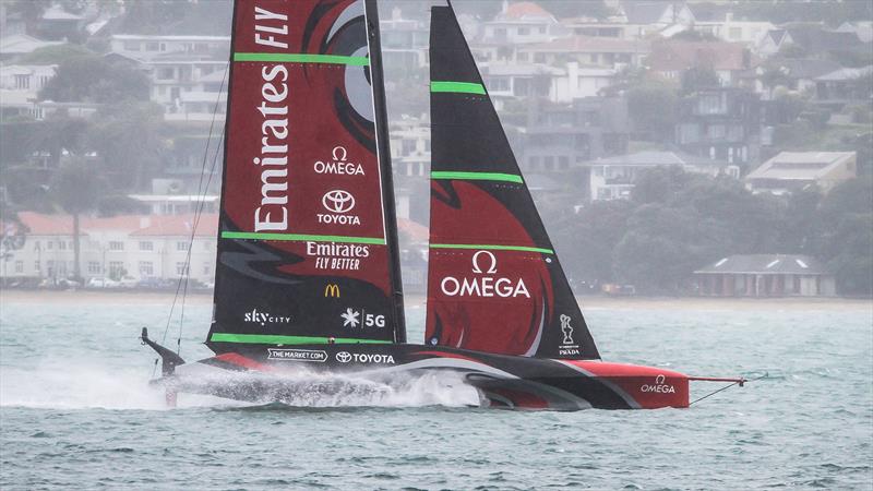 Te Rehutai, Emirates Team New Zealand - November 24, 2020 - Waitemata Harbour - America's Cup 36 photo copyright Richard Gladwell / Sail-World.com taken at Royal New Zealand Yacht Squadron and featuring the AC75 class