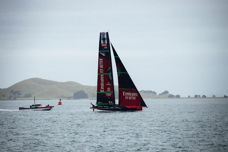 Emirates Team NZ - AC75 - training Waitemata Harbour, November 30, 2020 - 36th America's Cup photo copyright Craig Butland taken at Royal New Zealand Yacht Squadron and featuring the AC75 class