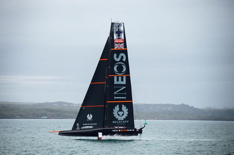 INEOS Team UK - AC75 - training Waitemata Harbour, November 30, 2020 - 36th America's Cup - photo © Craig Butland