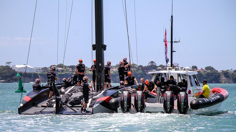  Te Rehutai - Emirates Team New Zealand - America's Cup World Series - Day 3 - Waitemata Harbour - December 19, 2020 - 36th Americas Cup presented by Prada photo copyright Richard Gladwell / Sail-World.com taken at Royal New Zealand Yacht Squadron and featuring the AC75 class