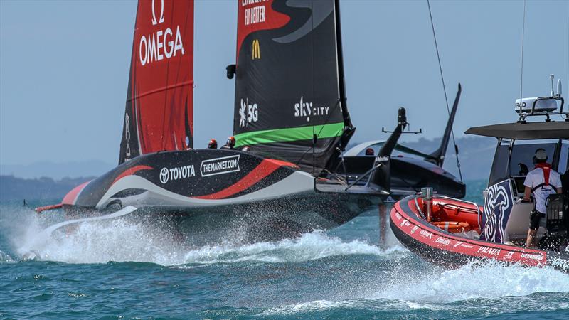 Te Rehutai, Emirates Team New Zealand - December 20, 2020 - Waitemata Harbour - America's Cup 36 photo copyright Richard Gladwell / Sail-World.com taken at Royal New Zealand Yacht Squadron and featuring the AC75 class