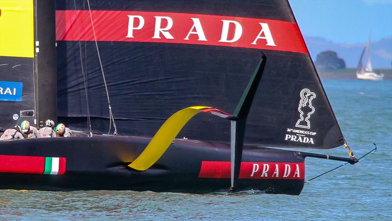 Luna Rossa Prada Pirelli - Code Zero - Waitemata Harbour - Auckland - 36th America's Cup photo copyright Richard Gladwell / Sail-World.com taken at Royal New Zealand Yacht Squadron and featuring the AC75 class