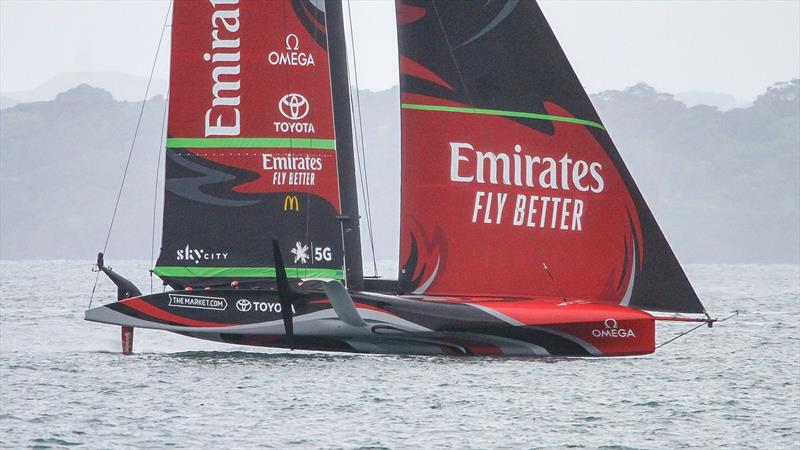 Emirates Team NZ - Code Zero - Waitemata Harbour - Auckland - 36th America's Cup photo copyright Richard Gladwell / Sail-World.com taken at Royal New Zealand Yacht Squadron and featuring the AC75 class