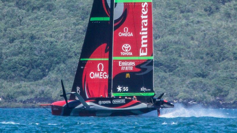 Emirates Team New Zealand - January 5, 2020 - Hauraki Gulf - America's Cup 36 photo copyright Richard Gladwell / Sail-World.com taken at Royal New Zealand Yacht Squadron and featuring the AC75 class