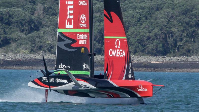 Emirates Team New Zealand - January 5, 2020 - Hauraki Gulf - America's Cup 36 photo copyright Richard Gladwell / Sail-World.com taken at Royal New Zealand Yacht Squadron and featuring the AC75 class