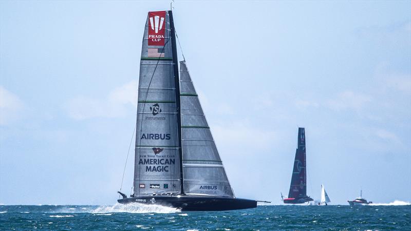 American Magic  - January 5, 2020 - Hauraki Gulf - America's Cup 36 photo copyright Richard Gladwell / Sail-World.com taken at Royal New Zealand Yacht Squadron and featuring the AC75 class