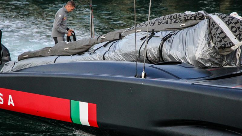 Luna Rossa crew cowls - Waitemata Harbour - January 6, 2020 - 36th America's Cup - photo © Richard Gladwell / Sail-World.com