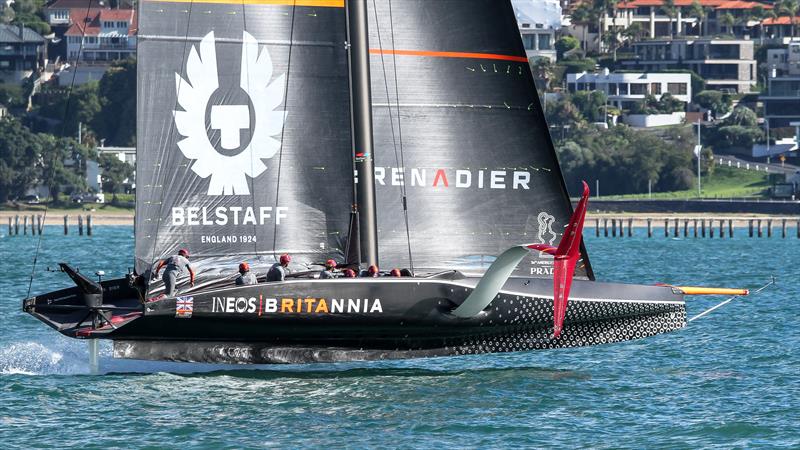 INEOS Team UK  - Waitemata Harbour - January 8, 2021 - 36th America's Cup photo copyright Richard Gladwell / Sail-World.com taken at Royal Yacht Squadron and featuring the AC75 class