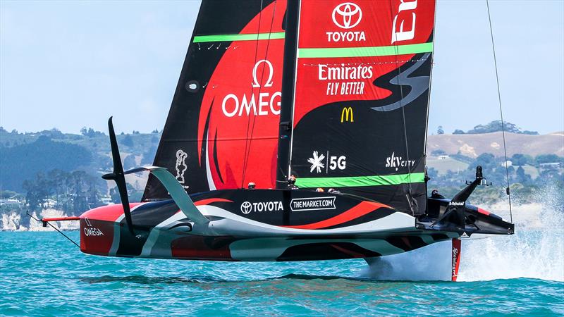 Te Rehutai - January 12, 2021 - Practice Racing - Waitemata Harbour - Auckland - 36th America's Cup photo copyright Richard Gladwell / Sail-World.com taken at Royal New Zealand Yacht Squadron and featuring the AC75 class
