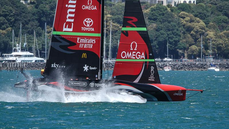 Te Rehutai, Emirates Team New Zealand - January 25, 2021 - Waitemata Harbour - America's Cup 36 photo copyright Richard Gladwell / Sail-World.com taken at Royal New Zealand Yacht Squadron and featuring the AC75 class