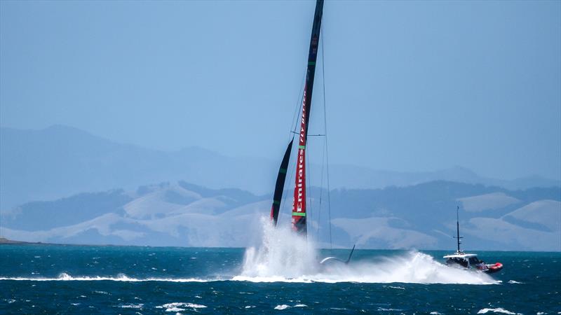 Te Rehutai, Emirates Team New Zealand - January 25, 2021 - Waitemata Harbour - America's Cup 36 photo copyright Richard Gladwell / Sail-World.com taken at Royal New Zealand Yacht Squadron and featuring the AC75 class