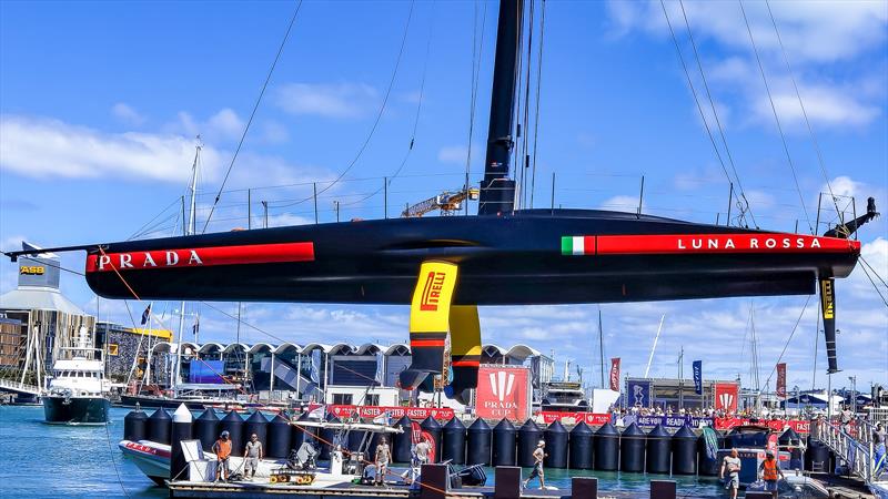 Side Perspective - Luna Rossa, Auckland, February 2021 - America's Cup 36 - photo © Richard Gladwell / Sail-World.com
