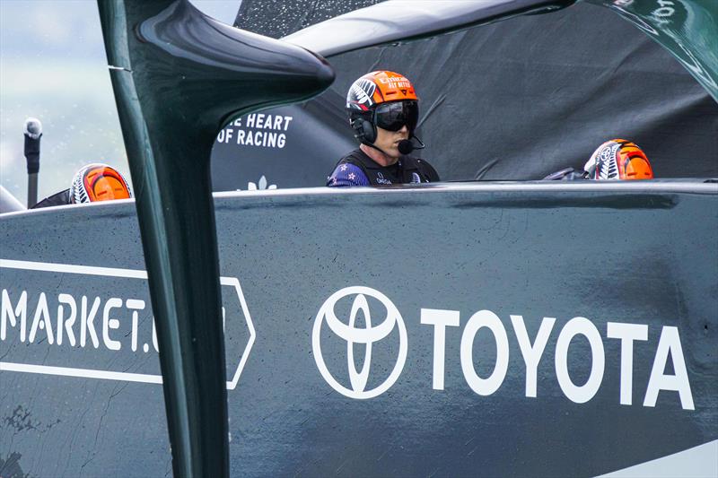 Peter Burling lines up for the start of Race 2 in the America's Cup match - photo © ACE / Studio Borlenghi