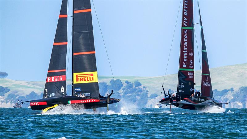 Emirates Team NZ - America's Cup - Day 7 - March 17, 2021, Course A photo copyright Richard Gladwell / Sail-World.com taken at Royal New Zealand Yacht Squadron and featuring the AC75 class