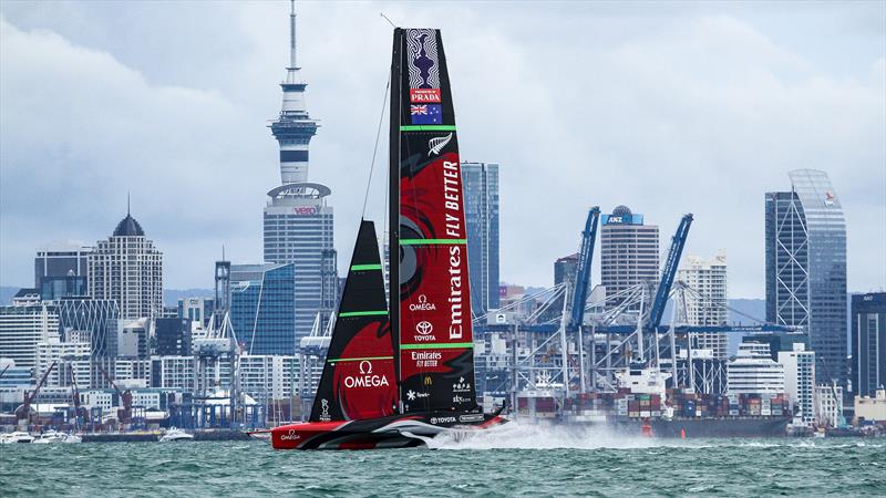 Have Emirates Team NZ bid Haere Ra to Auckland for the 37th Defence photo copyright Richard Gladwell / Sail-World.com / nz taken at Royal New Zealand Yacht Squadron and featuring the AC75 class