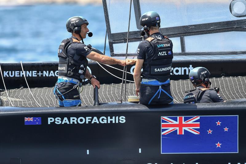 Alinghi GC32 sailor Arnaud Psarofaghis - NZSailGP team - Taranto, Italy, 06 June . Photo: Ricardo Pinto for SailGP photo copyright Ricardo Pinto/SailGP taken at Royal New Zealand Yacht Squadron and featuring the AC75 class