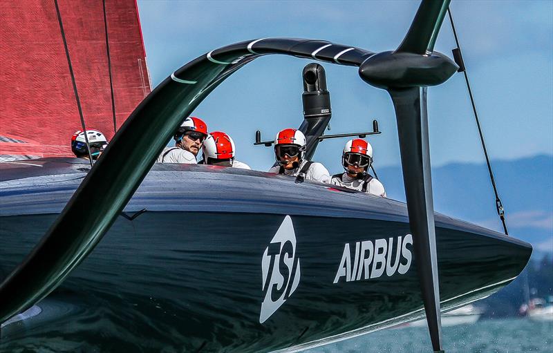 American Magic's afterguard - Round Robin 1- Day 2 Prada Cup - Course C - 36th America's Cup photo copyright Richard Gladwell / Sail-World.com / nz taken at New York Yacht Club and featuring the AC75 class