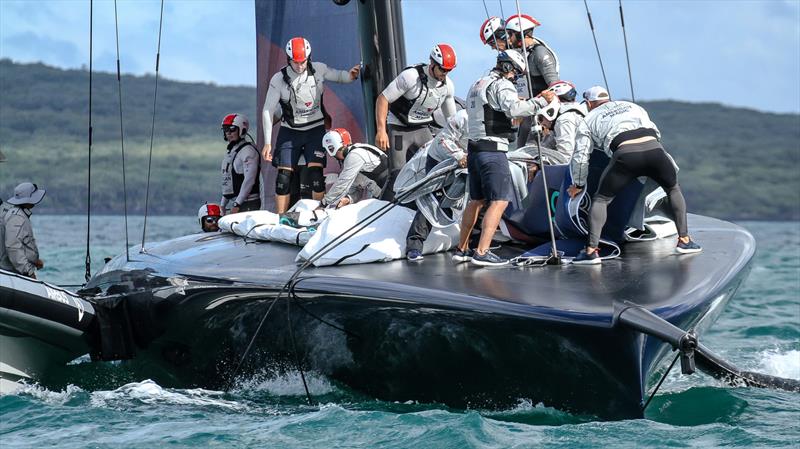 American Magic - Round Robin 2- Race - 3 Prada Cup - Course A- January 17, 2021 photo copyright Richard Gladwell - Sail-World.com/nz taken at Royal New Zealand Yacht Squadron and featuring the AC75 class