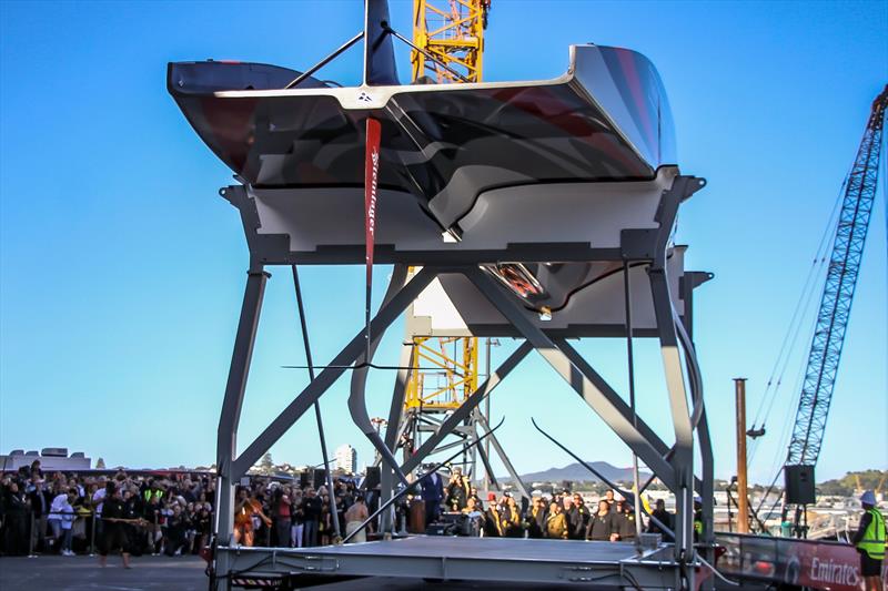 Emirates Team New Zealand launch AC75 - November 18, 2020 photo copyright Richard Gladwell taken at Royal New Zealand Yacht Squadron and featuring the AC75 class